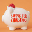 Picture of PIGGY BANK SAVING FOR CHRISTMAS